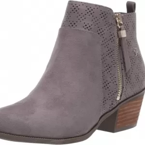 Dr. Scholl's Women's Brianna Ankle Booties – Dress Boots with Perforated Accents & Block Heel