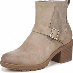 Dr. Scholl's Women's Parker Chelsea Ankle Boots – Lug Sole Booties with Stretch Gore & Inside Zip