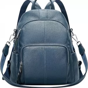 ALTOSY Soft Leather Backpack – Anti-Theft Design, Convertible Shoulder Bag, Medium Size