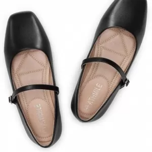 ATHMILE Mary Jane Flats for Women – Slip On Ballet Shoes with Adjustable Buckle Strap & Memory Foam