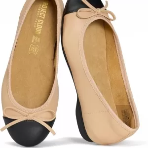 Project Cloud Ashley Ballet Flats – Eco-Crafted Mary Jane Shoes with Memory Foam Insole & Water Resistant