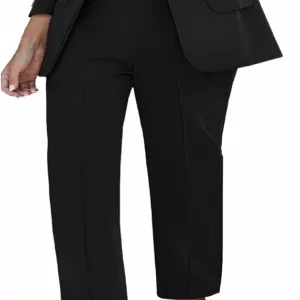 luvamia Women's Two Piece Pants Suit – Dressy Business Casual Professional Blazer & Pants Set for Work Office