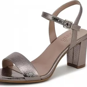 Naturalizer Women's Bristol Sandal – Adjustable Buckle Block Heel Dress Sandal with Contour+ Comfort