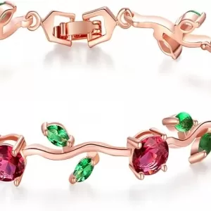 BISAER Flower Vine CZ Bracelet – 7