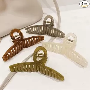 FAELBATY Jelly Claw Clips – 4 Pcs, Large 5.1