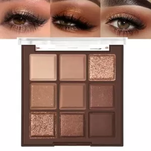 CAKAILA Neutral Nude Brown Smokey Eye Palette: Rose Gold Bronze, Natural