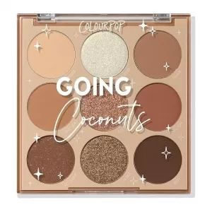 ColourPop Going Coconuts Palette: Cool-Toned Neutrals, Velvety, 9 Pans
