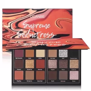 UCANBE 18 Matte & Shimmer Palette: Seductress, Smokey & Vibrant Colors