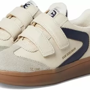 Sam Edelman Women's Talia Sneakers – Double-Strap Velcro Street Shoes with 1