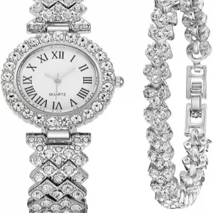 BESTKANG Diamond Dial Watch – Rose Gold Bracelet, Luxury Fashion Wristwatch