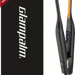 GLAMPALM Stiletto Hair Straightener: 0.3'' Pencil Ceramic, Vita C
