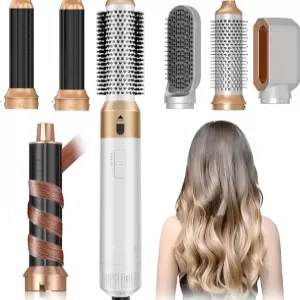Roll With Us Depot 5 in 1 Hair Dryer Brush: 110K RPM, Auto-Wrap Curler