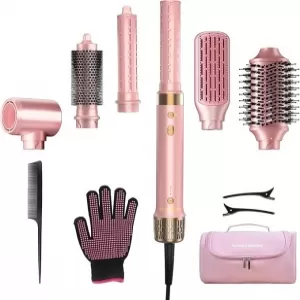 StyleVibe 6-in-1 Air Styler: Auto-Wrap Curler, Fast Drying, Root Lift
