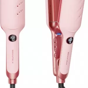 Wavytalk Power Wave Hair Crimper: 35mm Deep V-Shaped, Ionic, Dual Voltage