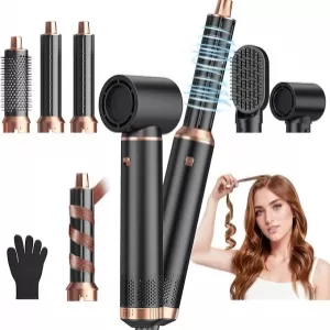 Yitrust 5 in 1 Blow Dryer Brush: Air Curler, Straightener, Negative Ion