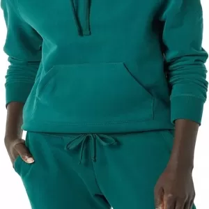Amazon Essentials Fleece Pullover Hoodie – Brushed Back Regular Fit (Dark Green)