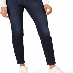 Amazon Essentials Mid-Rise Stretchy Skinny Jeans – High Stretch Denim (Dark Wash)