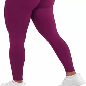 AUROLA Influence Workout Leggings for Women – Seamless Compression Tummy Control Mid Rise Yoga Pants