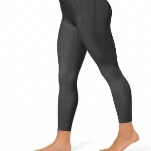 Compression Seamless Leggings with Pockets for Women – High Waist Tummy Control Yoga Pants for Workout & Gym