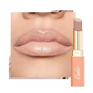 Oulac Beige Lipstick – Pale Nude Matte, Satin Matte Finish, Hydrating with Hyaluronic Acid, Vegan