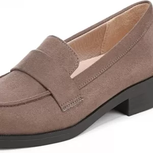 LifeStride Women's Sonoma 2 Loafer – Classic Moc Slip On Shoes with Arch Support & Cushioning (Mocha Brown)
