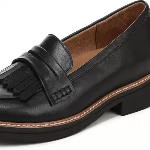 Naturalizer Women's Pacey Loafers – Comfortable Slip On Round Toe Shoes with Contour+ Comfort (Black)