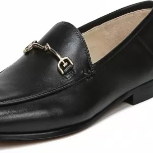 Sam Edelman Women's Loraine Bit Loafer – Leather Penny Loafer with Gold Hardware & Slip-On Style