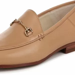 Sam Edelman Women's Loraine Mesh Loafer – Pointed Toe Leather Slip On Dress Shoes (French Sand)