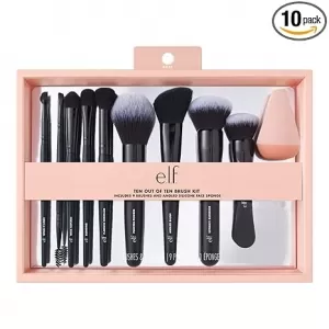 e.l.f. Ten Out Of Ten Brush Set: 10 Piece, Face, Eyes & Brows