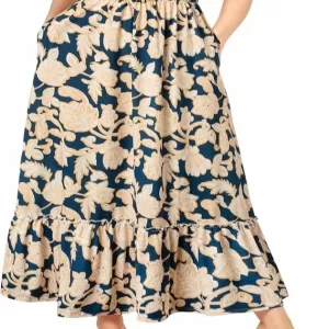 GRACE KARIN Smocked Floral Maxi Dress – Boho Beach Sundress with Pockets for Women 2026 Vacation