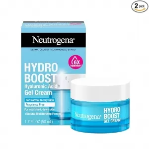 Neutrogena Hydro Boost Gel Cream Set – 1.7 oz + Trial Cleanser, Hyaluronic Acid, 48hr Hydration