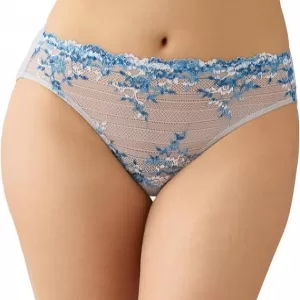 Wacoal Embrace Lace Hi-Cut Brief: Full Coverage, Micro Chip Multi