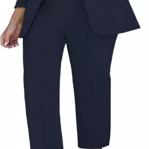 luvamia Women's Two Piece Pants Suit – Dressy Business Casual Professional Blazer & Pants Set for Work Office