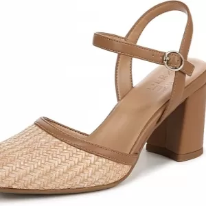Naturalizer Women's Wave – Block Heel Dress Pump with Contour+ Comfort & Adjustable Buckle Closure