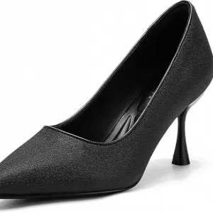 NEWBELLA Women's Woven Pointed Toe Pumps – Stiletto Heel Dress Shoes for Wedding & Office