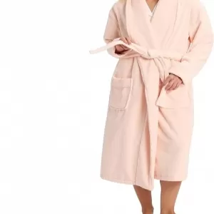 Cozy Earth Luxe Bath Robe: Cotton Bamboo Blend, Blossom