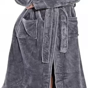 Turquaz Oversize Plush Fleece Bathrobe: Ultra Soft, Warm, Spa Quality