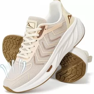 HARENCE Women's Tennis Shoes – Breathable Mesh, Non-Slip Athletic Walkers