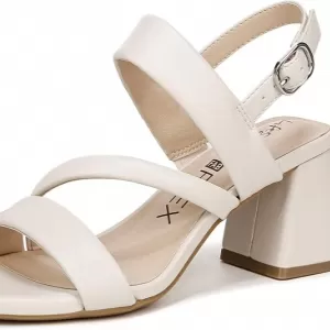 LifeStride Women's Celia – Slingback Ankle Strap Dress Sandal with Soft System Comfort & Block Heel