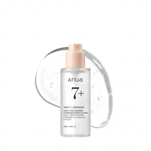 Anua Rice Ceramide Barrier Serum – 7 Ceramides, Niacinamide, Hyaluronic Acid, 1.69 Oz