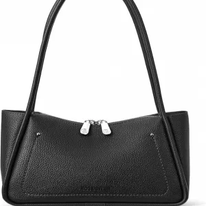 BOSTANTEN Small Hobo Bag – Soft Vegan Leather, Lightweight Shoulder Purse, 2 Slip Pockets