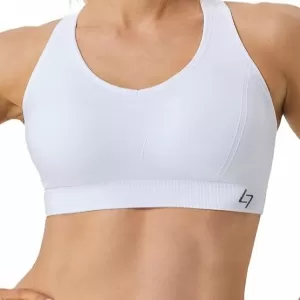 FITTIN Adjustable Sports Bra: Padded Racerback, Seamless Workout Yoga Bra