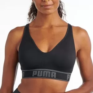 PUMA Seamless Padded Sports Bra: Removable Cups, Mid Impact