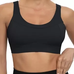RUNNING GIRL High Impact Sports Bra: Racerback, Longline, Push Up