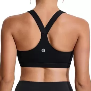 RUNNING GIRL Molded Cup Sports Bra: High Impact, Racerback, High Support