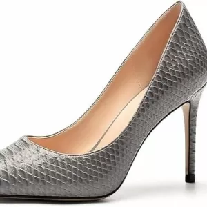 Mettesally Women's High Heel Pumps – Pointed Closed Toe Stiletto Basic Formal Dress Shoes for Wedding Party