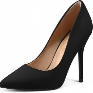 mysoft Women's High Heels Pumps – Closed Pointed Toe Stiletto 4 Inch Heels Dress Wedding Shoes