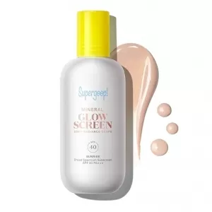 Supergoop! Glowscreen Soft-Radiance Drops Mineral SPF 40 – Sunrise Tint, 1.7 Oz
