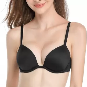 Deyllo Super Padded Push Up Bra: Add Two Cups, Underwire T-Shirt Bra