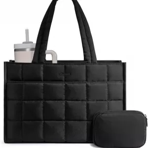 LOVEVOOK Puffer Work Tote – 25L, Fits 15.6